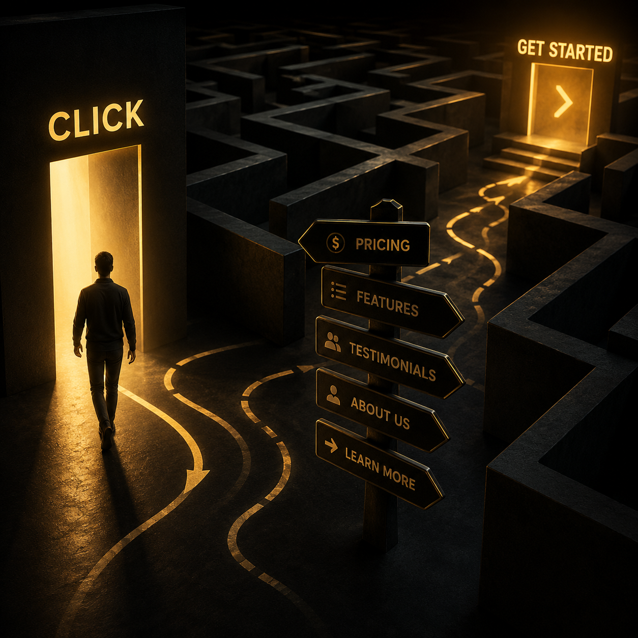 Website visitor path being traced and diagnosed